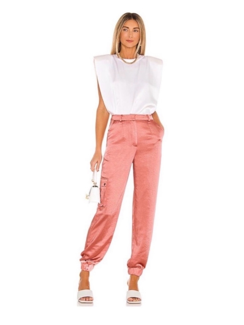 Camila Coelho Caroline Pant in Rust Pink Sz XXS